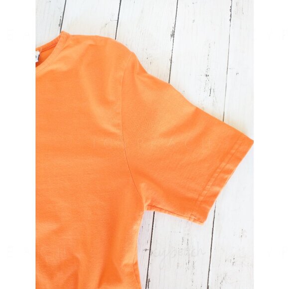 Marisa Christina T-Shirt Medium Orange Vintage 90s Y2K Classic Lagenlook Preppy - Picture 10 of 11